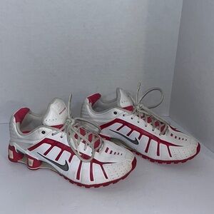 Women's Nike Shox O'Leven Flywire Running Shoes White/Pink size 9.5 429868-162